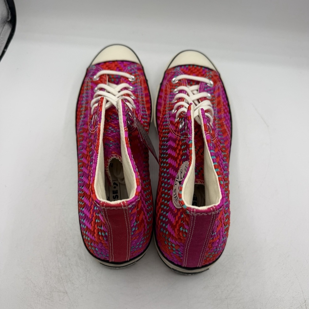 Converse Chuck 70 Hi Culture Weave Shoes Mens 10 Womens 12 Red‎ Pink 167990C - Picture 9 of 11